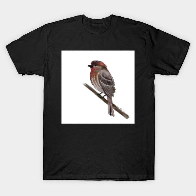 My purple finch friend T-Shirt by CarrieBrose